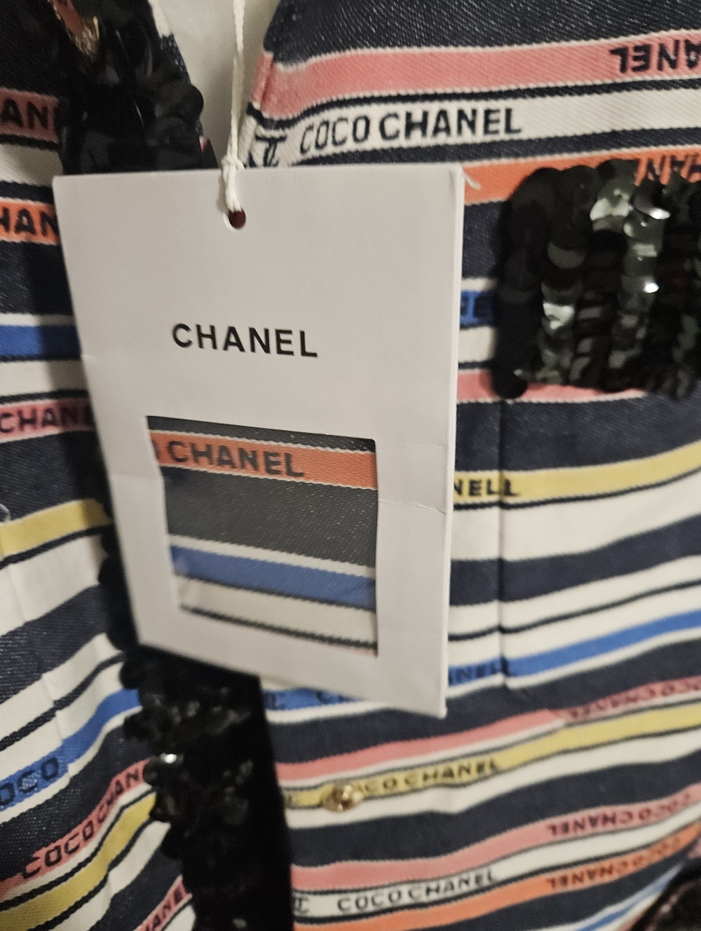 CHANEL Multicolor Striped  Midi Dress, Ribbon Collection - Picture 12 of 16